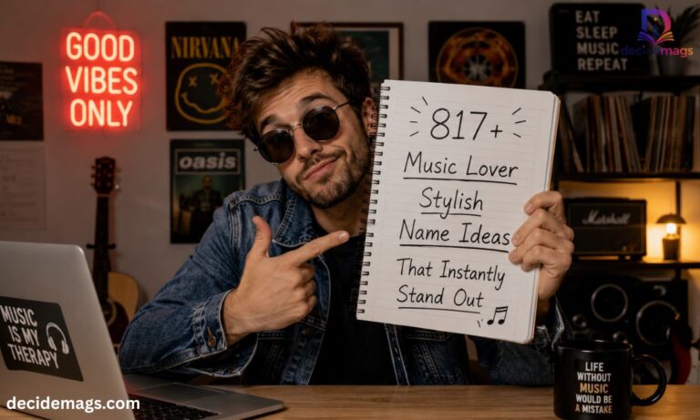 817+ Music Lover Stylish Name Ideas That Instantly Stand Out