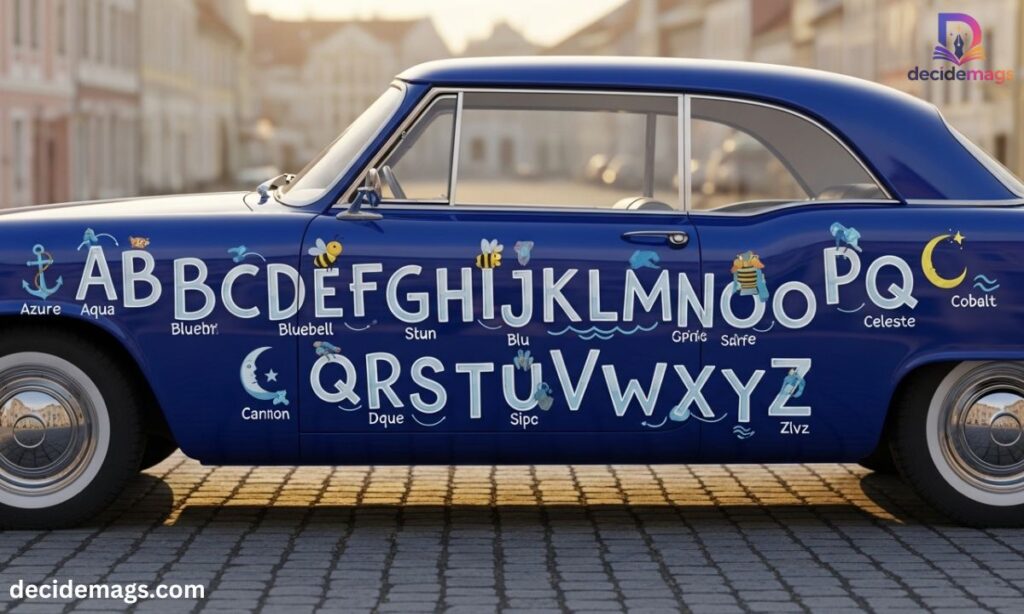 A – Z Names for Blue Car