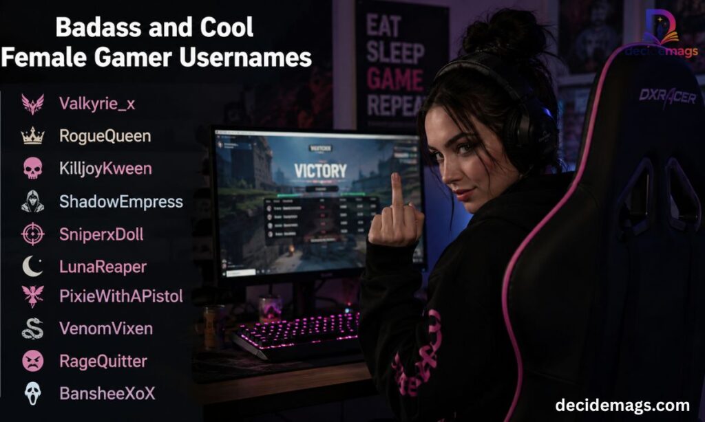 Badass and Cool Female Gamer Usernames