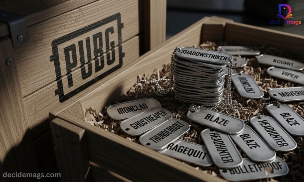 Cool PUBG Names List for Boys