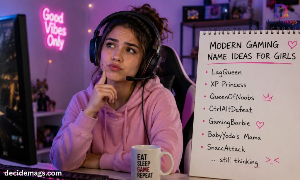 Modern Gaming Name Ideas for Girls