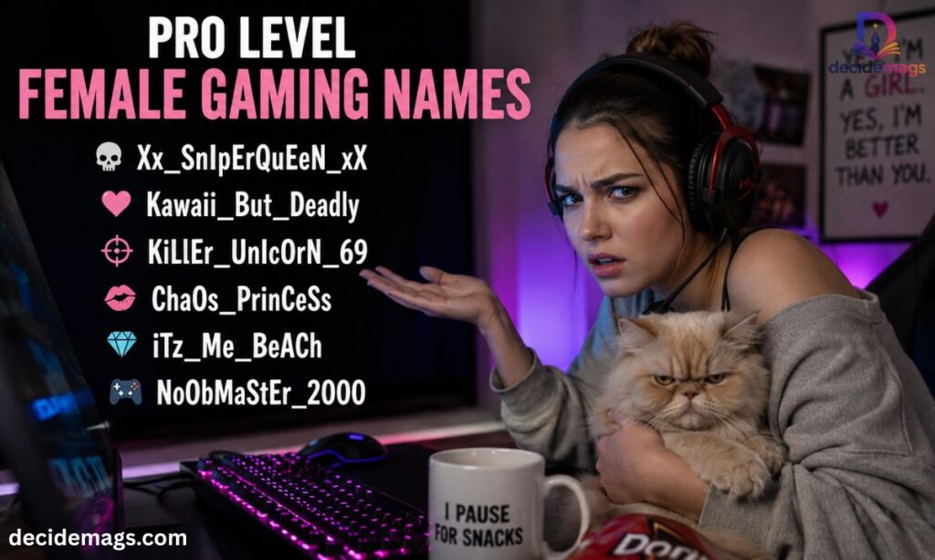 Pro Level Female Gaming Names