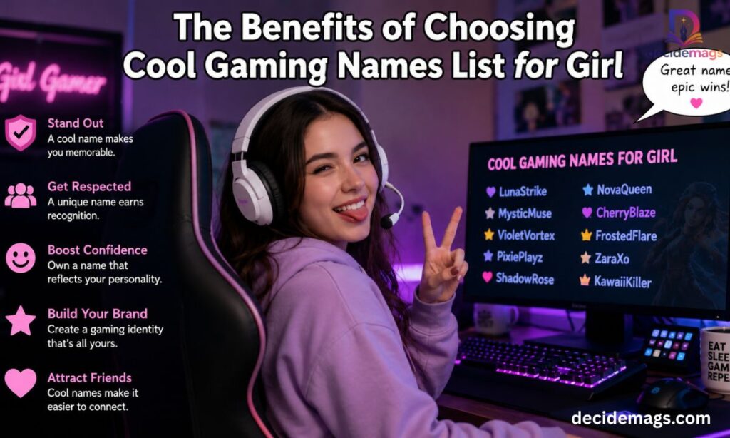 The Benefits of Choosing Cool Gaming Names List for Girl